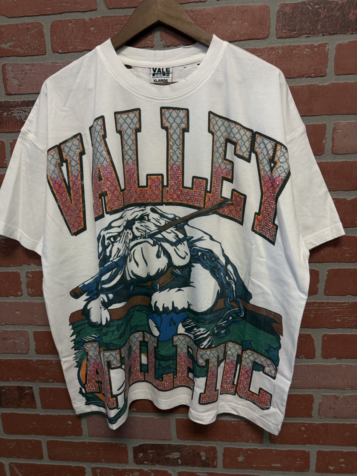Vale Valley Vale Tee White Crystal Stones Size XL (NEW) Size US XL / EU 56 / 4 - 5 Thumbnail