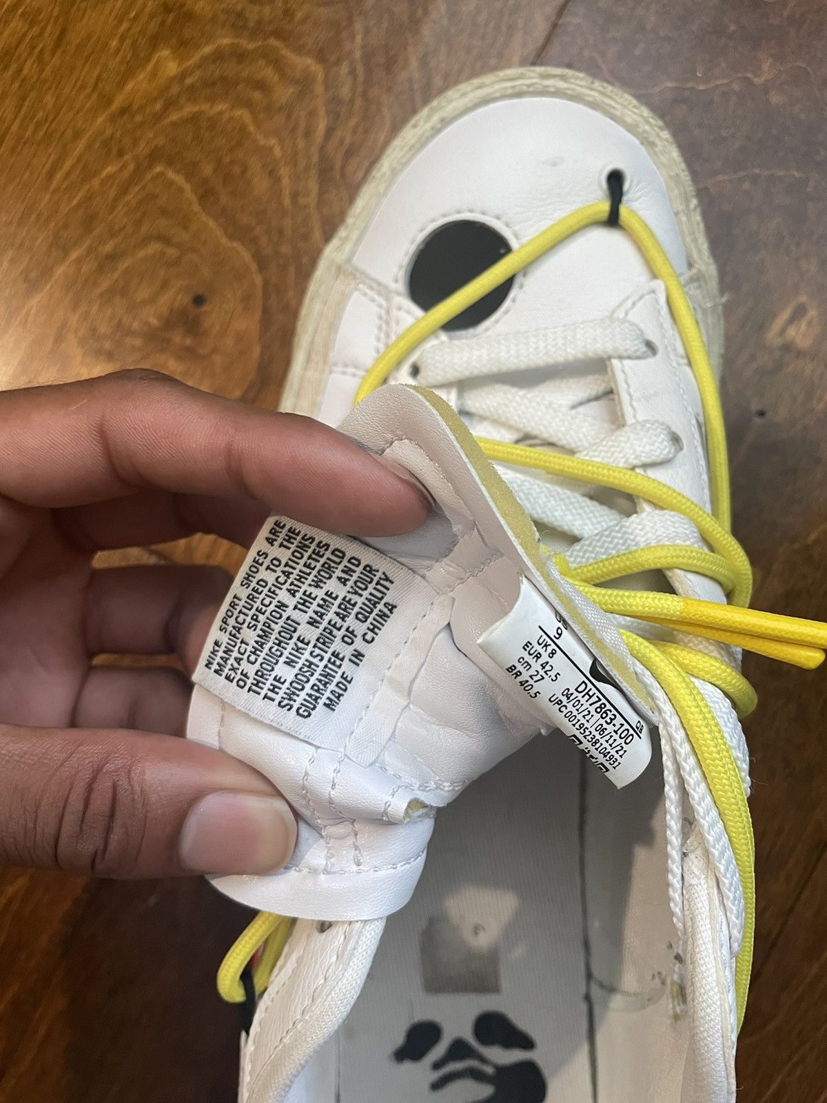 Nike × Off-White Off-White x Blazer Low “White University Red” Size US 9 / EU 42 - 5 Thumbnail