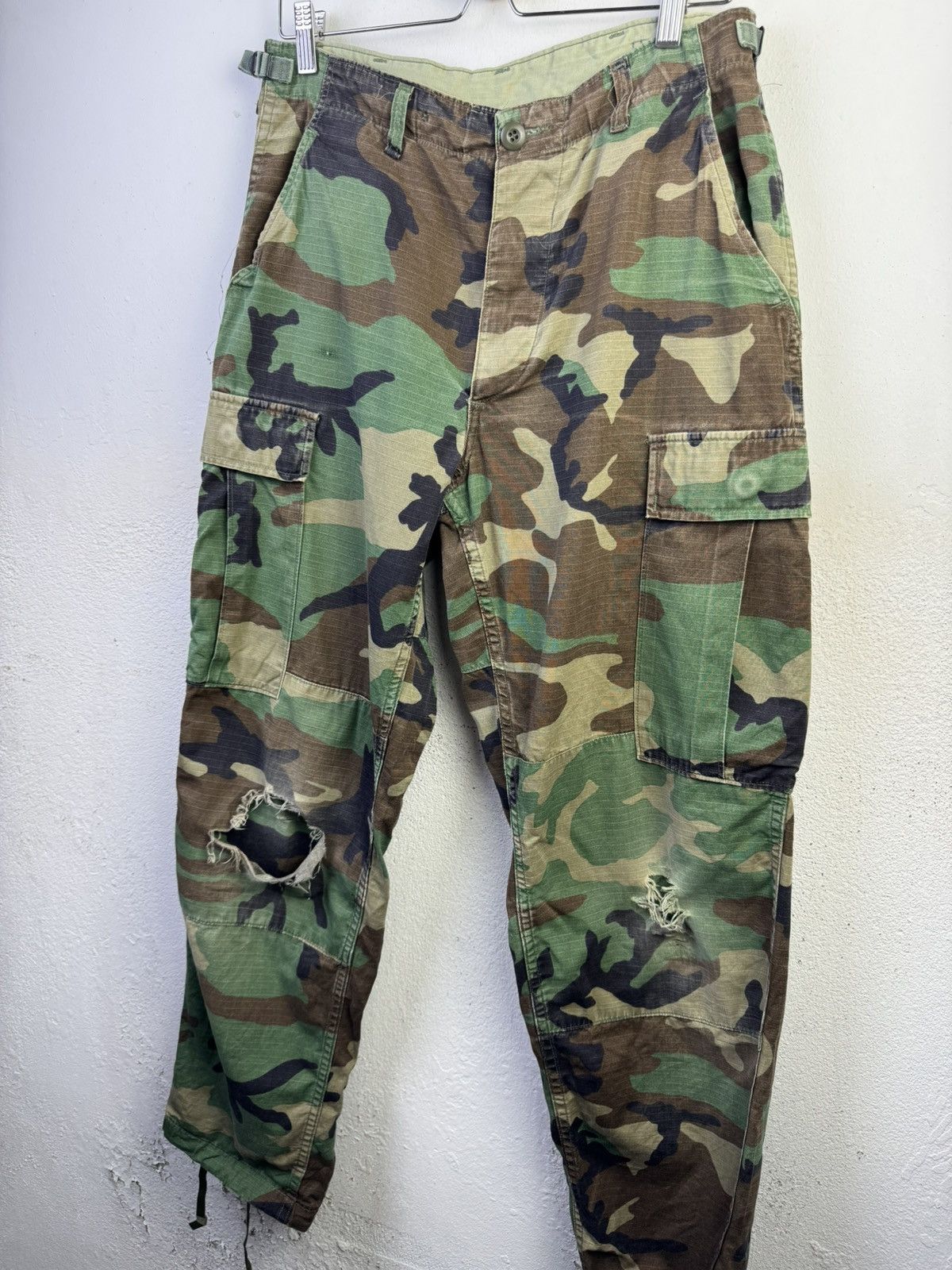 Vintage Vintage Military Pants Men's Medium Green Camo Trousers Size US 32 / EU 48 - 6 Thumbnail