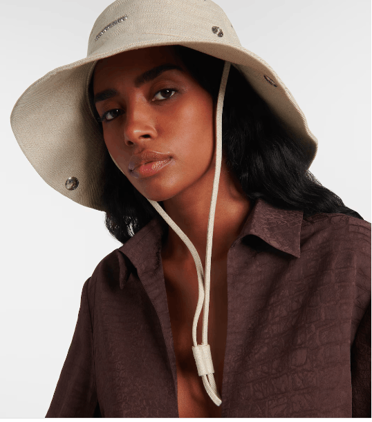 Jacquemus Jacquemus De-Nîmes linen and cotton denim bucket hat Size ONE SIZE - 2 Thumbnail
