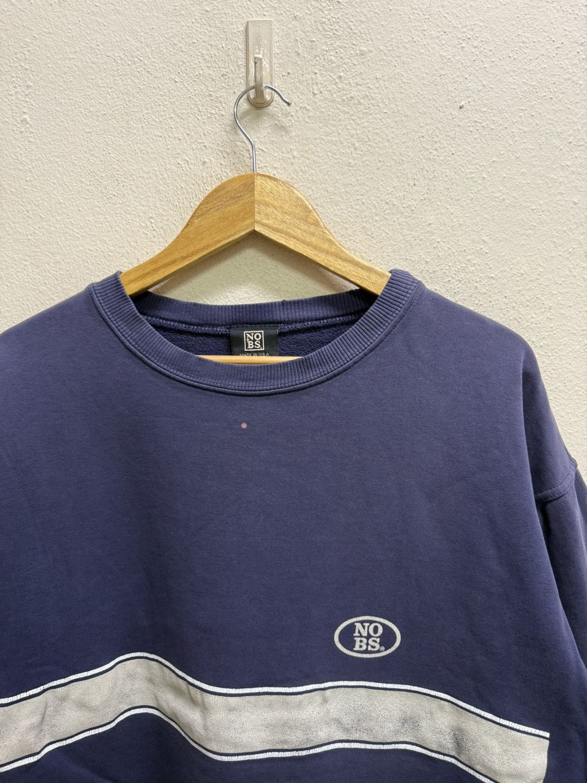 Vintage Vintage NO BS Chest Logo Sweatshirt Size US L / EU 52-54 / 3 - 18 Thumbnail