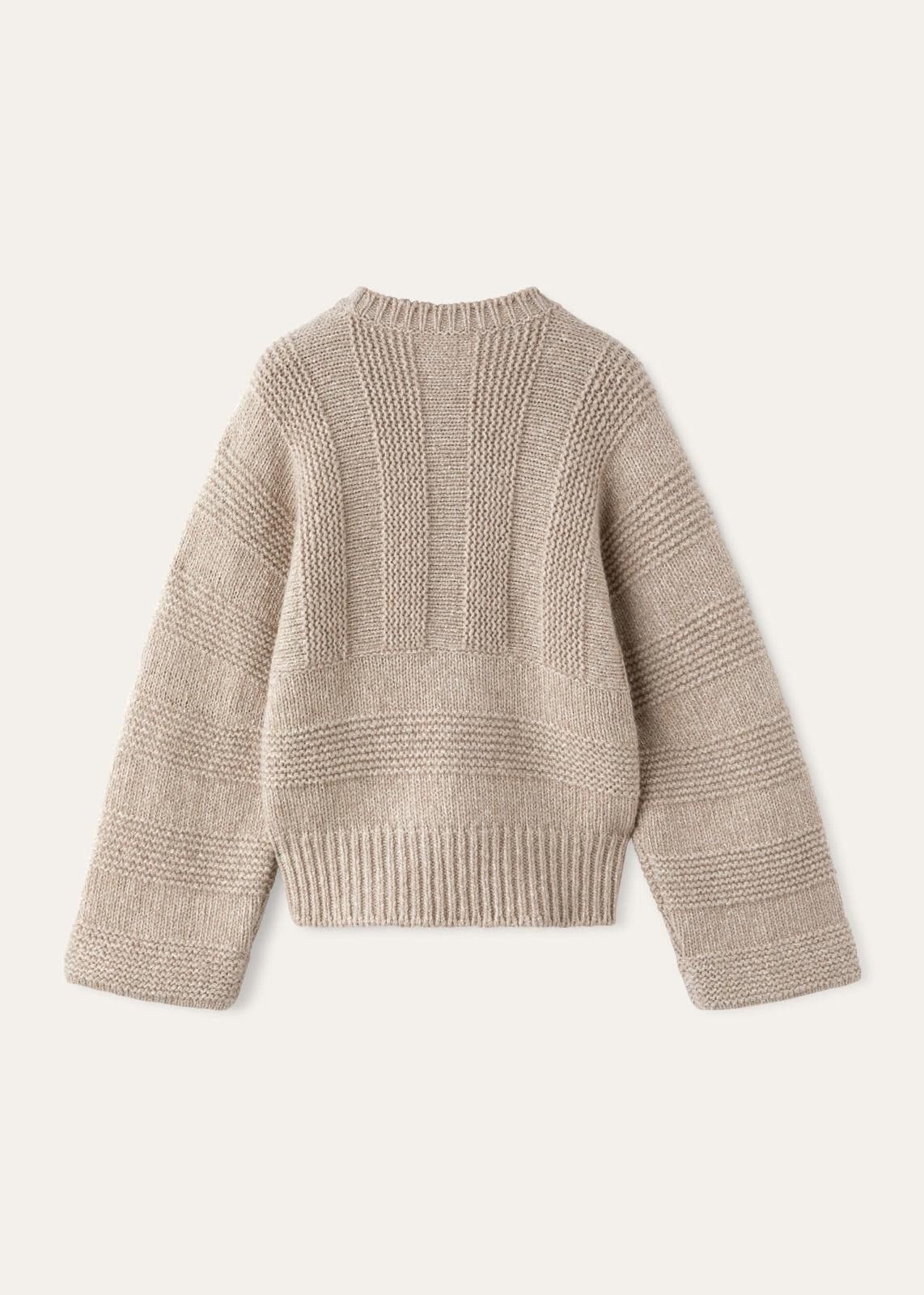 Loro Piana o1srvl11e0125 FAN6212 Mashu Crewneck Sweater in Beige Size S / US 4 / IT 40 - 2 Thumbnail