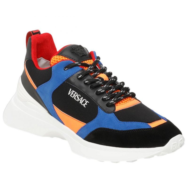Versace o1y0425 Logo Low-Top Sneakers in Multicolor Size US 8 / EU 41 - 2 Thumbnail