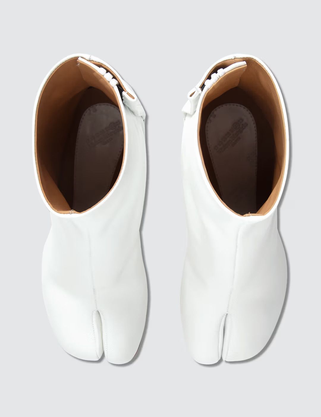 Maison Margiela o1mle0426 Tabi Calfskin Boots in White Size US 9 / IT 39 - 3 Thumbnail