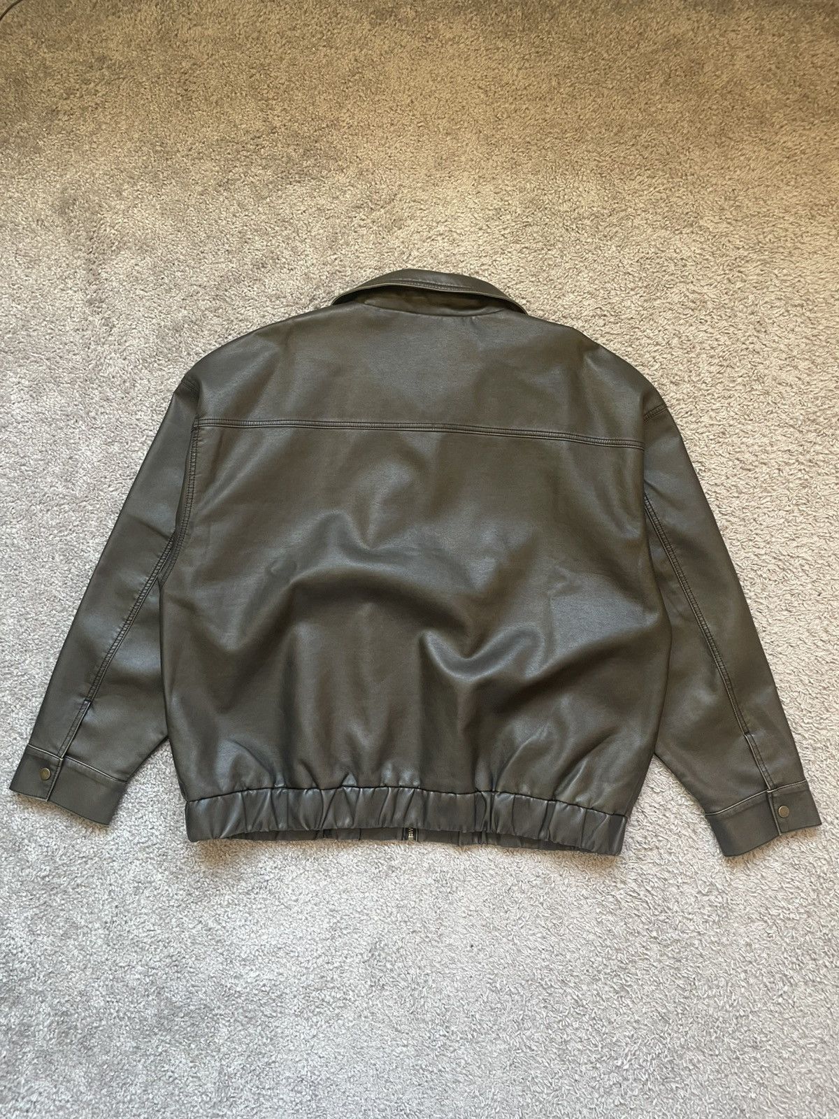 Cotton On Leather bomber jacket Size US XXL / EU 58 / 5 - 4 Thumbnail