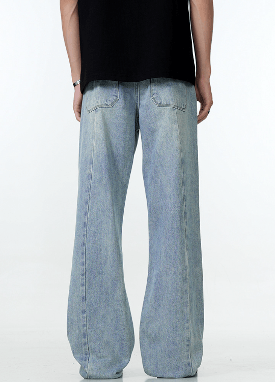 Japanese Brand × Jean High street trend straight loose jeans y2k Size US 32 / EU 48 - 5 Thumbnail