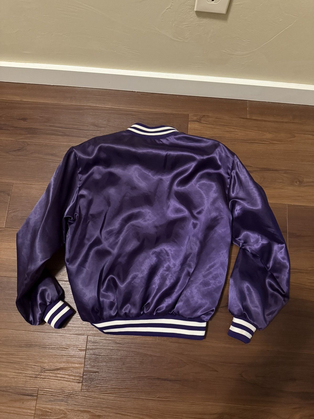 NBA × Vintage VTG 80s Phoenix Suns NBA Varsity Letterman Jacket Purple vtg Size US L / EU 52-54 / 3 - 2 Thumbnail