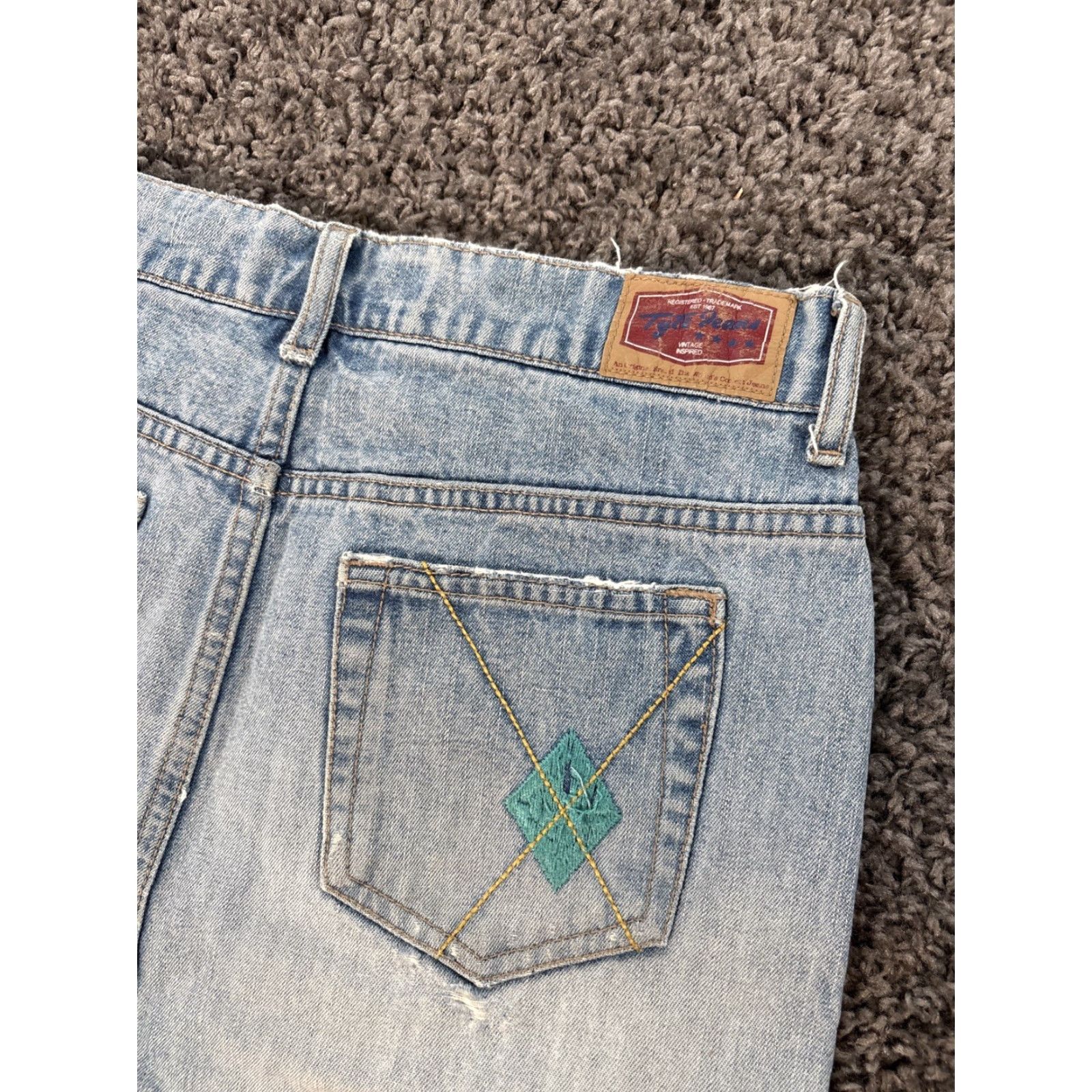 Vintage VINTAGE Tyte Jeans Womens Jeans 28 Midi Light Wash Embroidered Distressed 90s Blue Denim Womens M Size 28" / US 6 / IT 42 - 4 Thumbnail