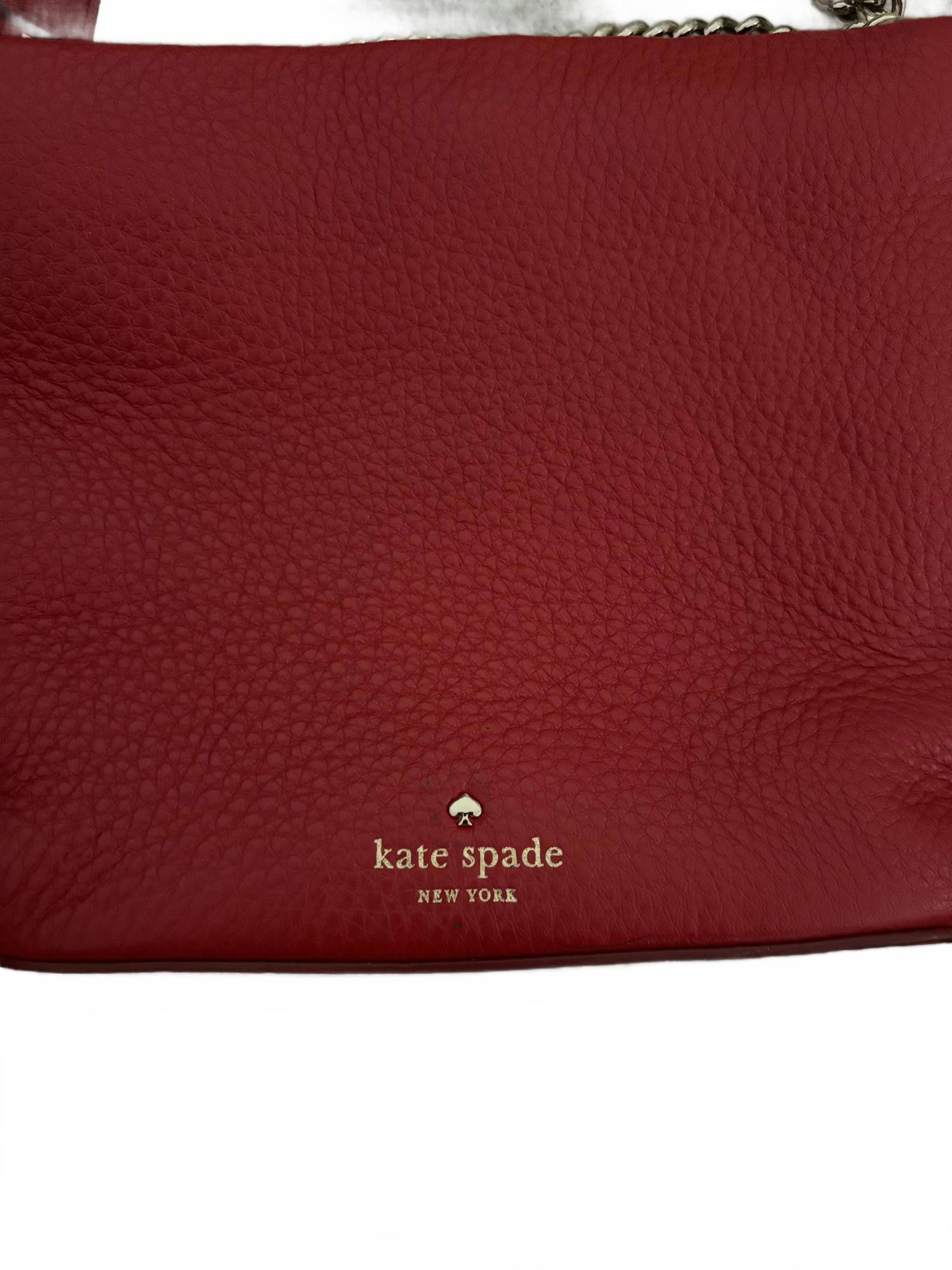 Designer BRAND NEW! Kate Spade Red Quilted Crossbody Bag with Pearls Size ONE SIZE - 4 Thumbnail