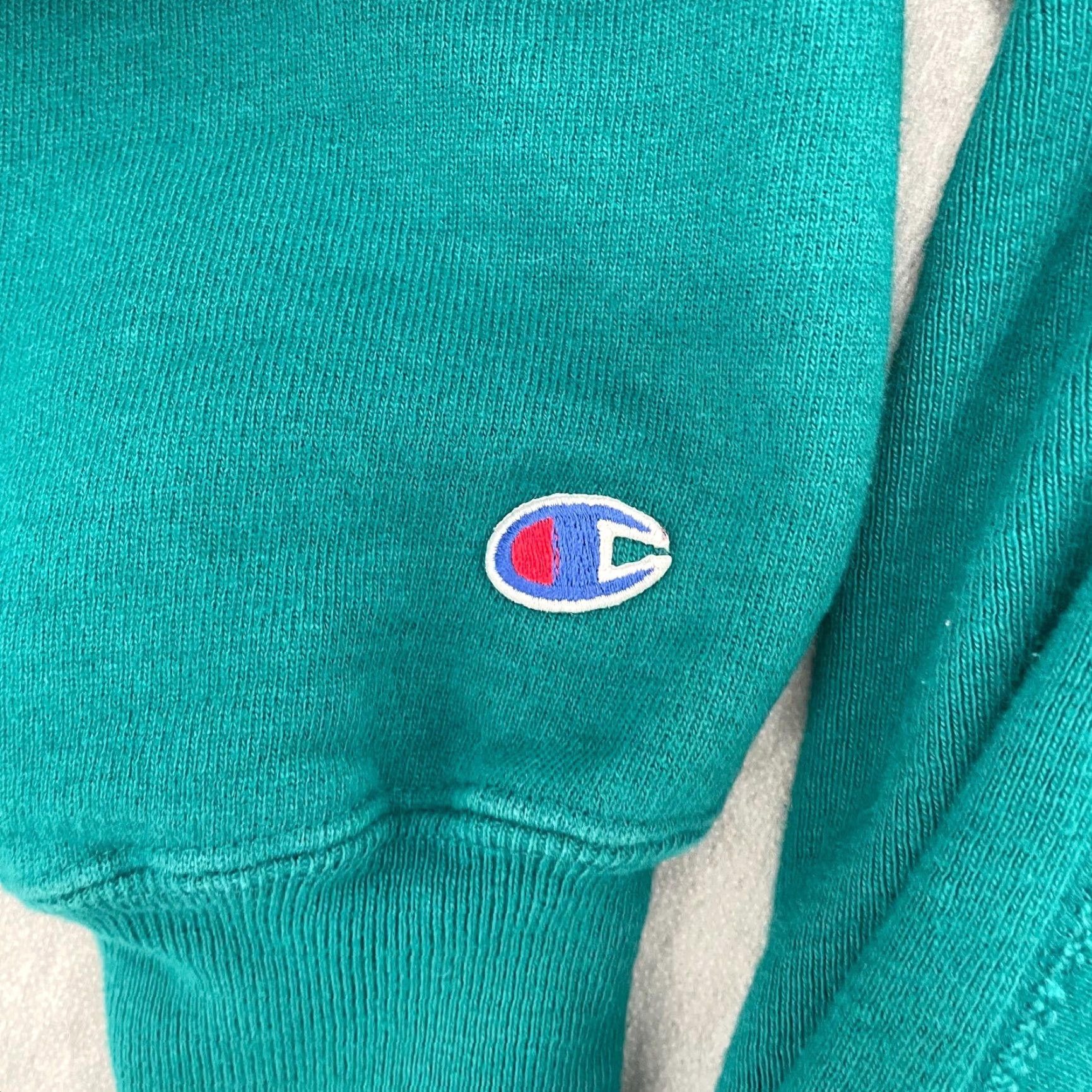 Champion VINTAGE Champion Sweatshirt Adult 2XL Teal Crew Neck Mini Logo Men Size US XXL / EU 58 / 5 - 5 Thumbnail