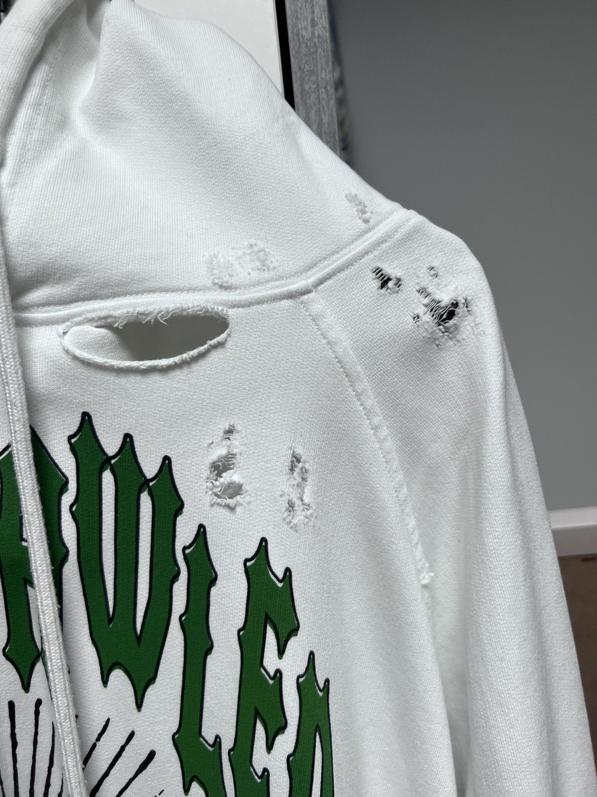 Raf Simons RAF SIMONS Destroyed Oversized Hoodie Size US M / EU 48-50 / 2 - 2 Thumbnail