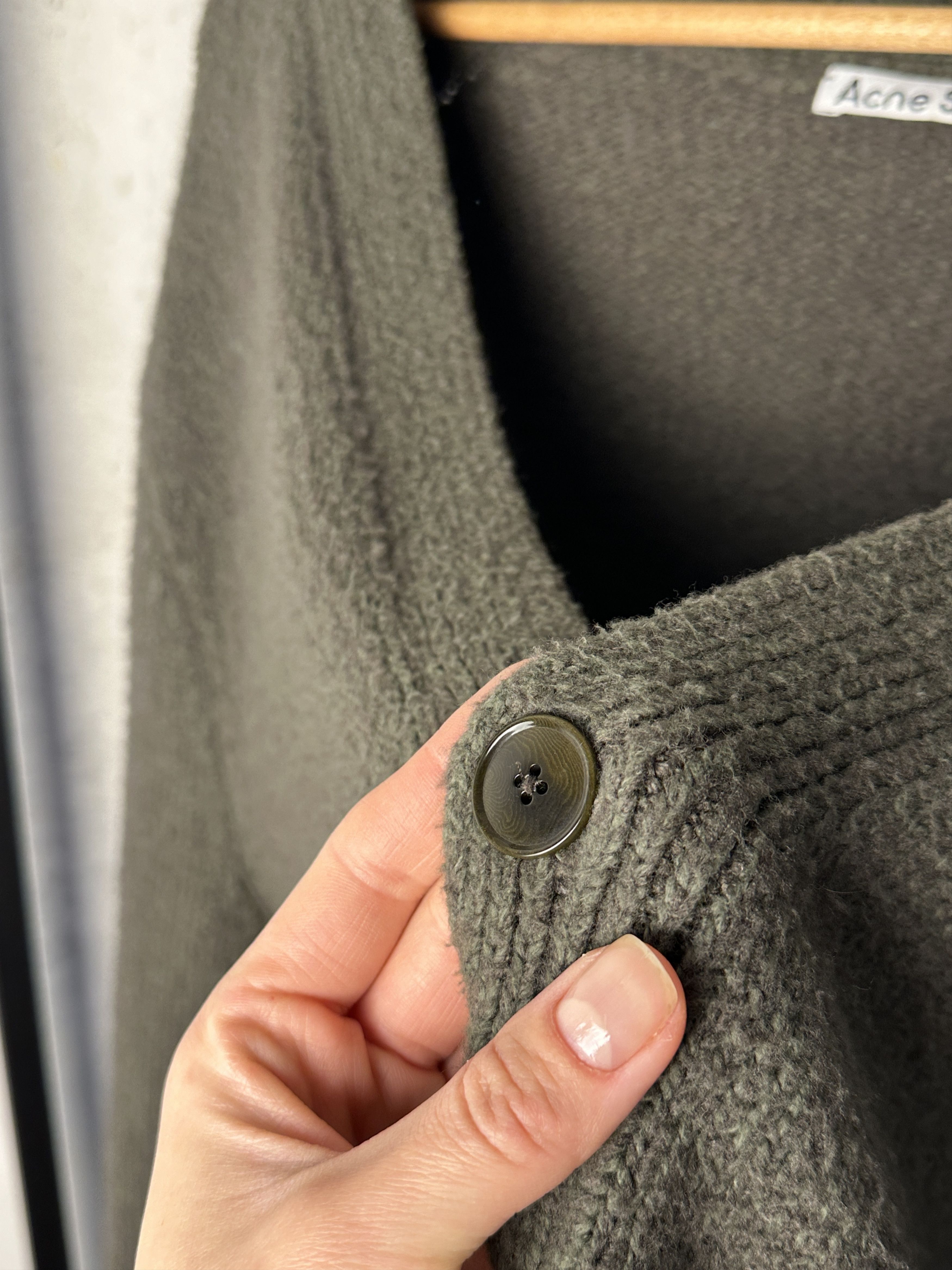 Acne Studios Acne Studios Khaki Wook Cardigan Size S / US 4 / IT 40 - 9 Thumbnail