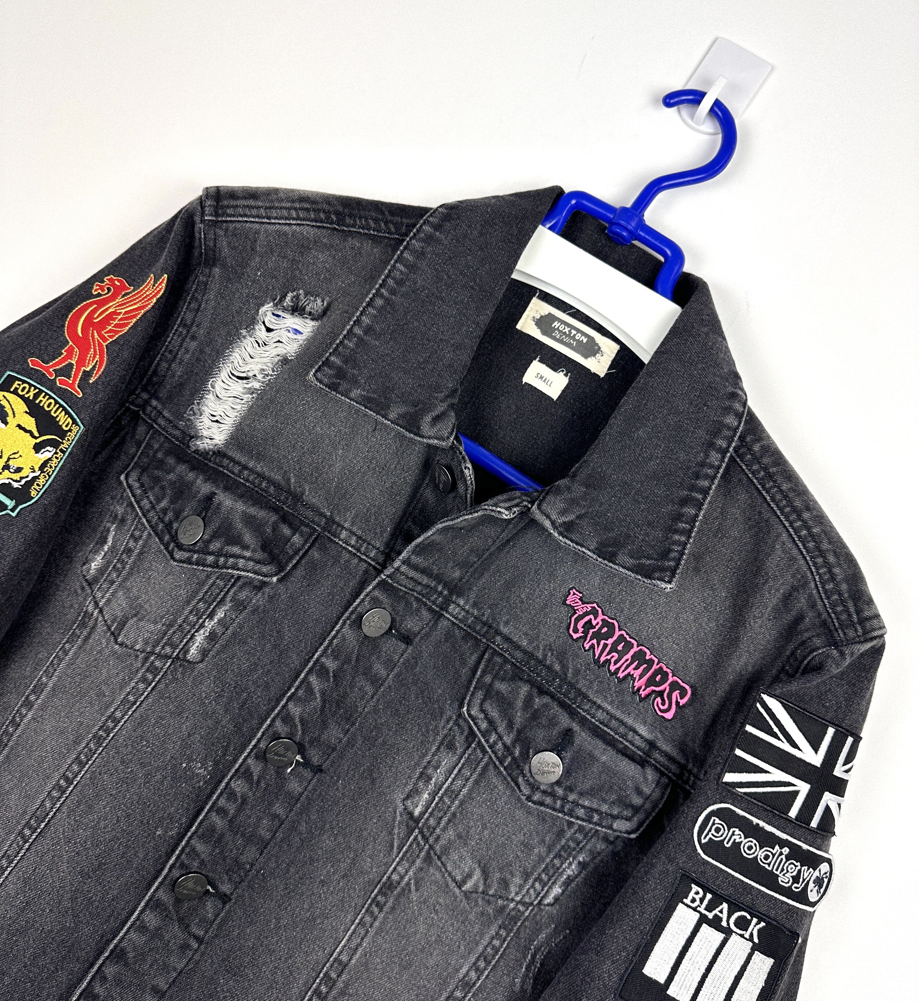Vintage Vintage patchwork rock metal music denim jacket Size US S / EU 44-46 / 1 - 2 Thumbnail