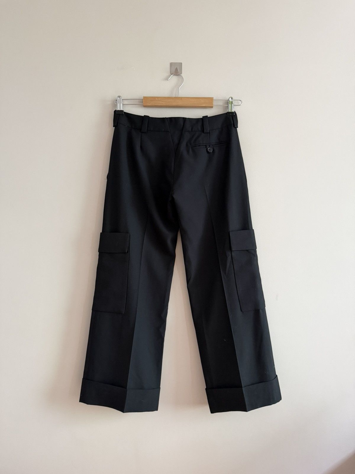Balenciaga Balenciaga Cargo Trousers Wide Leg Black Size 25" / US 0 / IT 36 - 4 Thumbnail