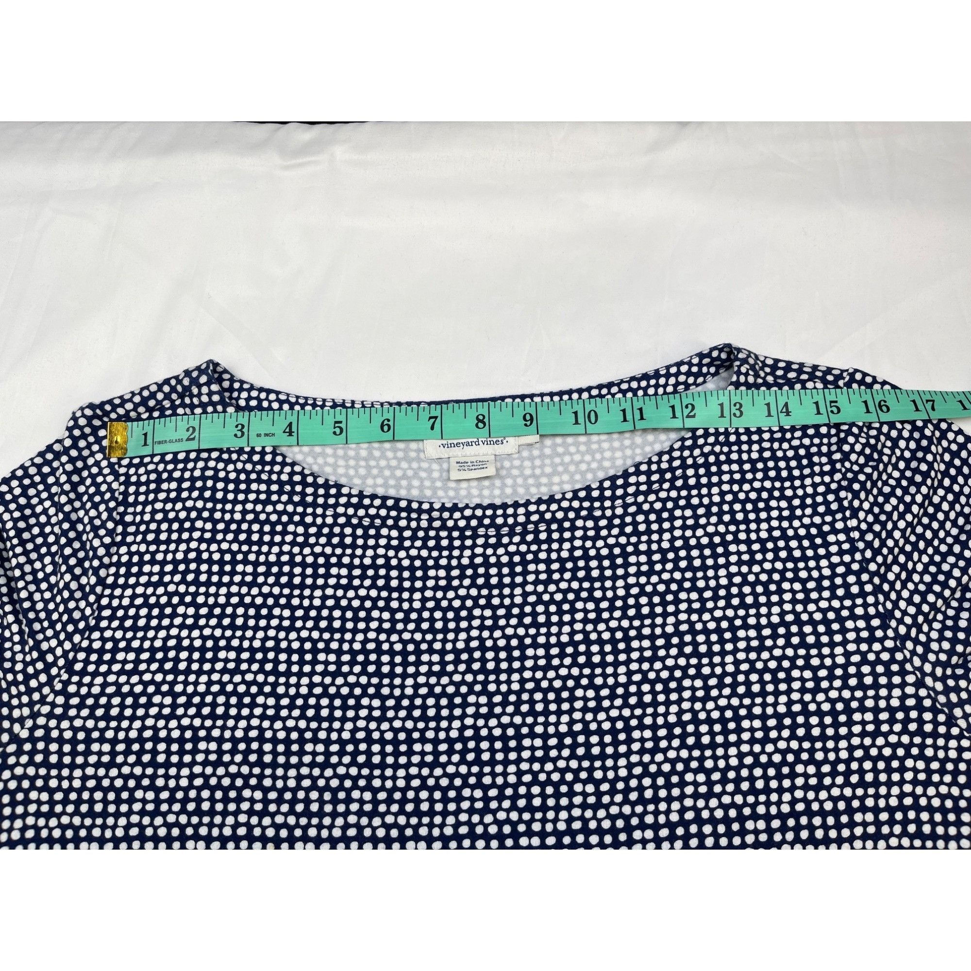Vineyard Vines Vineyard Vine Women's Blue Dotted/Dress Shift Sz M SKU 4105 Size M / US 6-8 / IT 42-44 - 6 Thumbnail