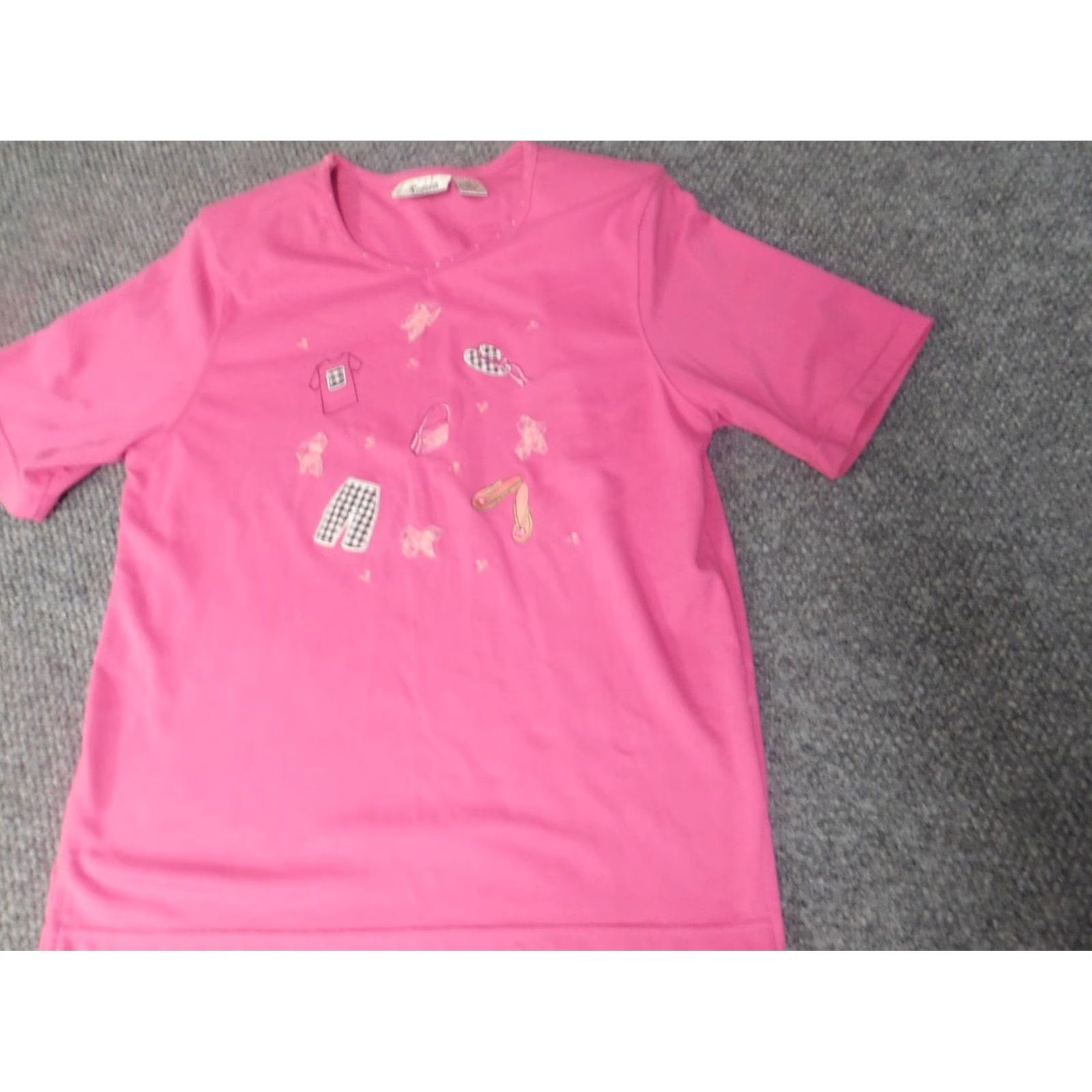 Vintage Keneth Too Womens Shirt M Casual Blue Pink Floral Short Sleeve Cap Sleeve Button-Up Shoulder Pads Regular Size M / US 6-8 / IT 42-44 - 3 Thumbnail