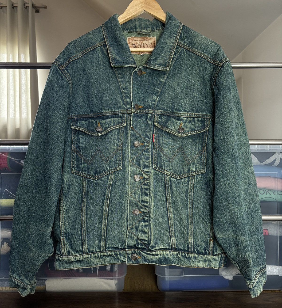 Diesel Vintage Diesel Denim Avant Garde Jeans Western Jacket Size US L / EU 52-54 / 3 - 1 Thumbnail