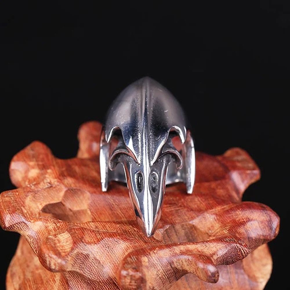 Vintage Vintage Crow Skull Ring Size ONE SIZE - 5 Thumbnail