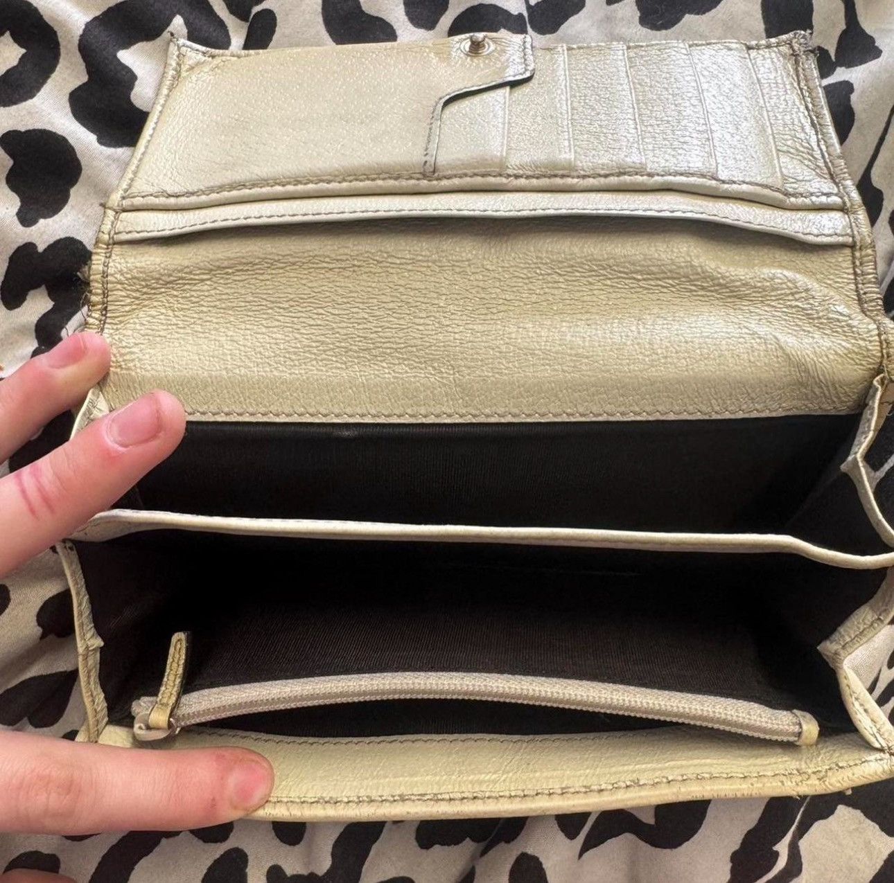 Gucci Gucci vintage cloth Continental long fold wallet Size ONE SIZE - 4 Thumbnail
