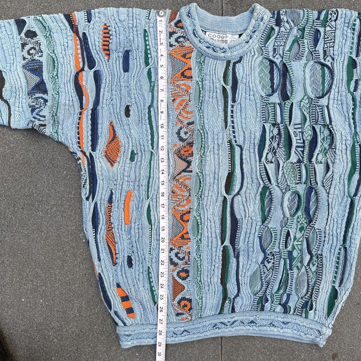 Coogi × Vintage 90s Coogi Blues 3D Cable Knitwear Size US L / EU 52-54 / 3 - 7 Thumbnail