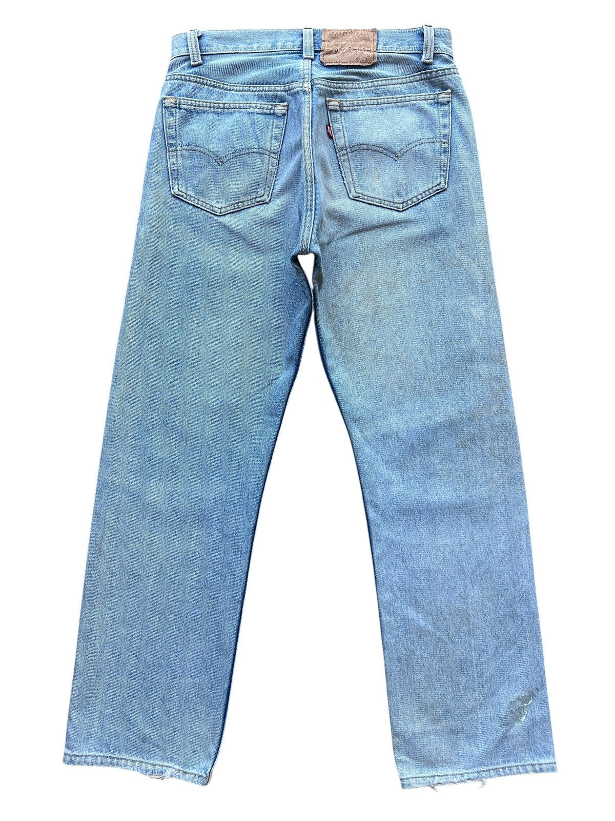 Levi's Vintage 80s Levi’s Made In Usa Denim Jeans 31x27 Size US 31 - 3 Thumbnail
