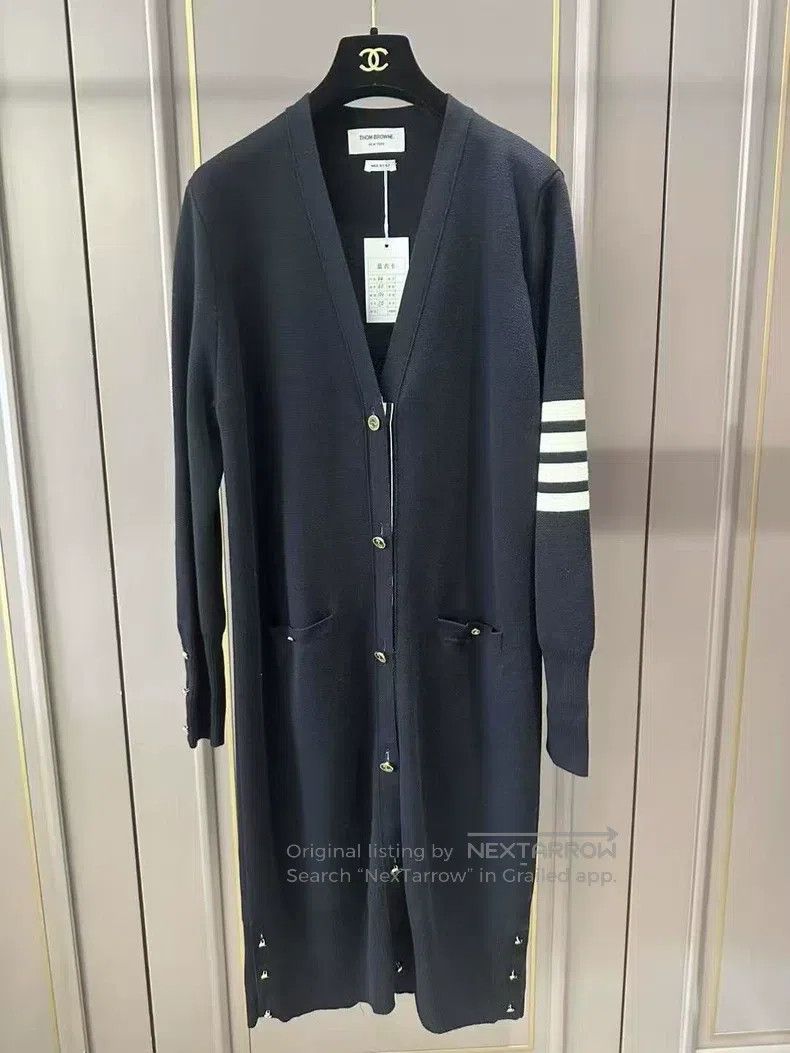 Thom Browne Thom Browne Long gold-buttoned cardigan Size M / US 6-8 / IT 42-44 - 2 Thumbnail