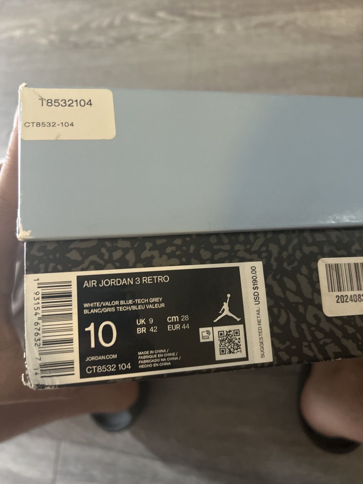 Jordan Brand Jordan 3 unc size 10 Size US 10 / EU 43 - 9 Thumbnail
