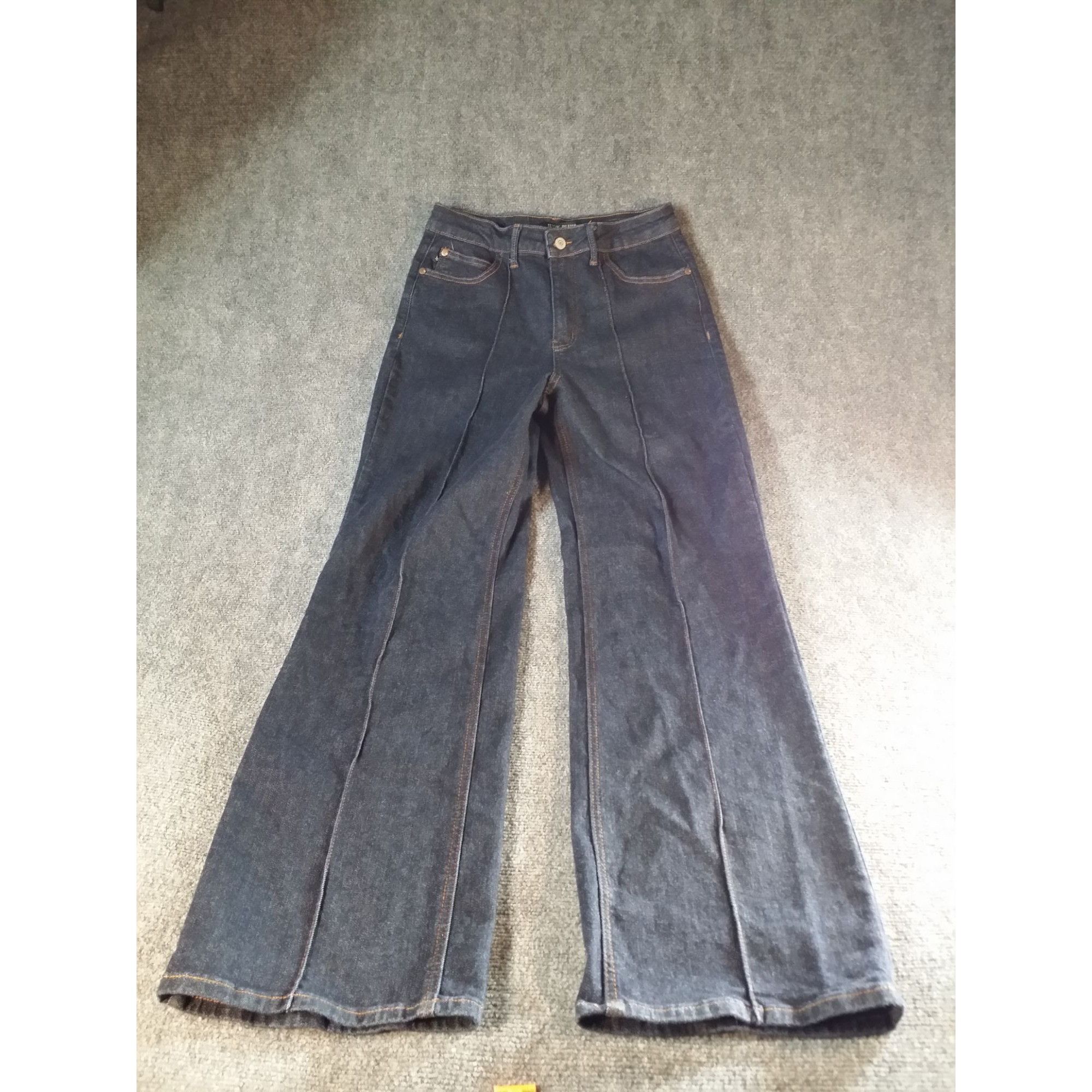 Judy Blue Judy Blue Darling High Rise Jeans Men Sz 7/28 Wide Leg Front Size 28" / US 6 / IT 42 - 2 Thumbnail