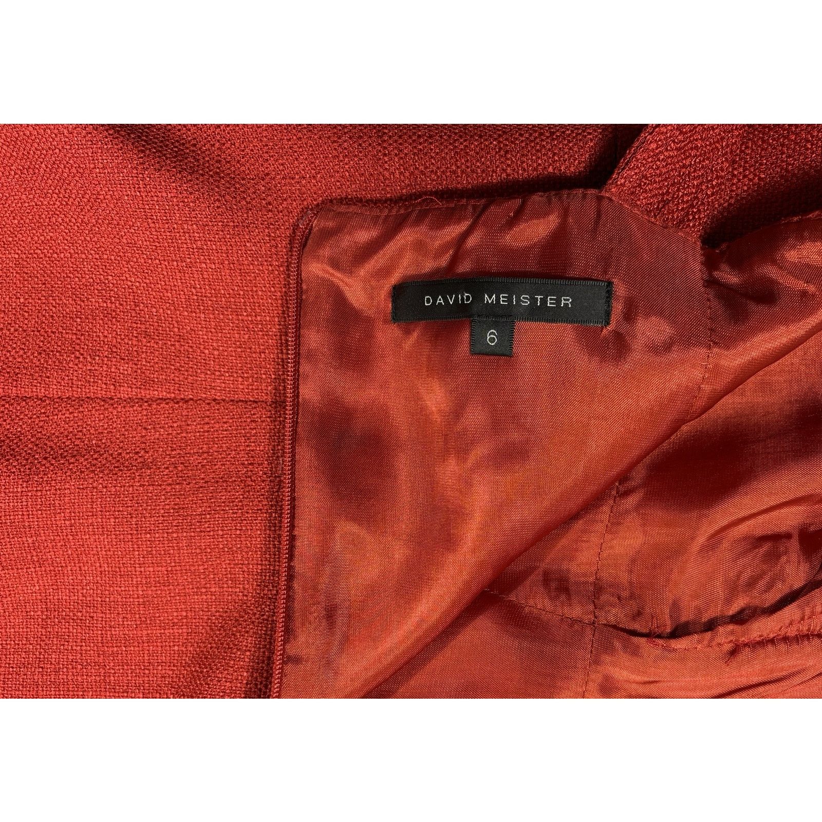 Meister David Meister Red Sleeveless Dress Size 6 Knee Length Size M / US 6-8 / IT 42-44 - 3 Thumbnail