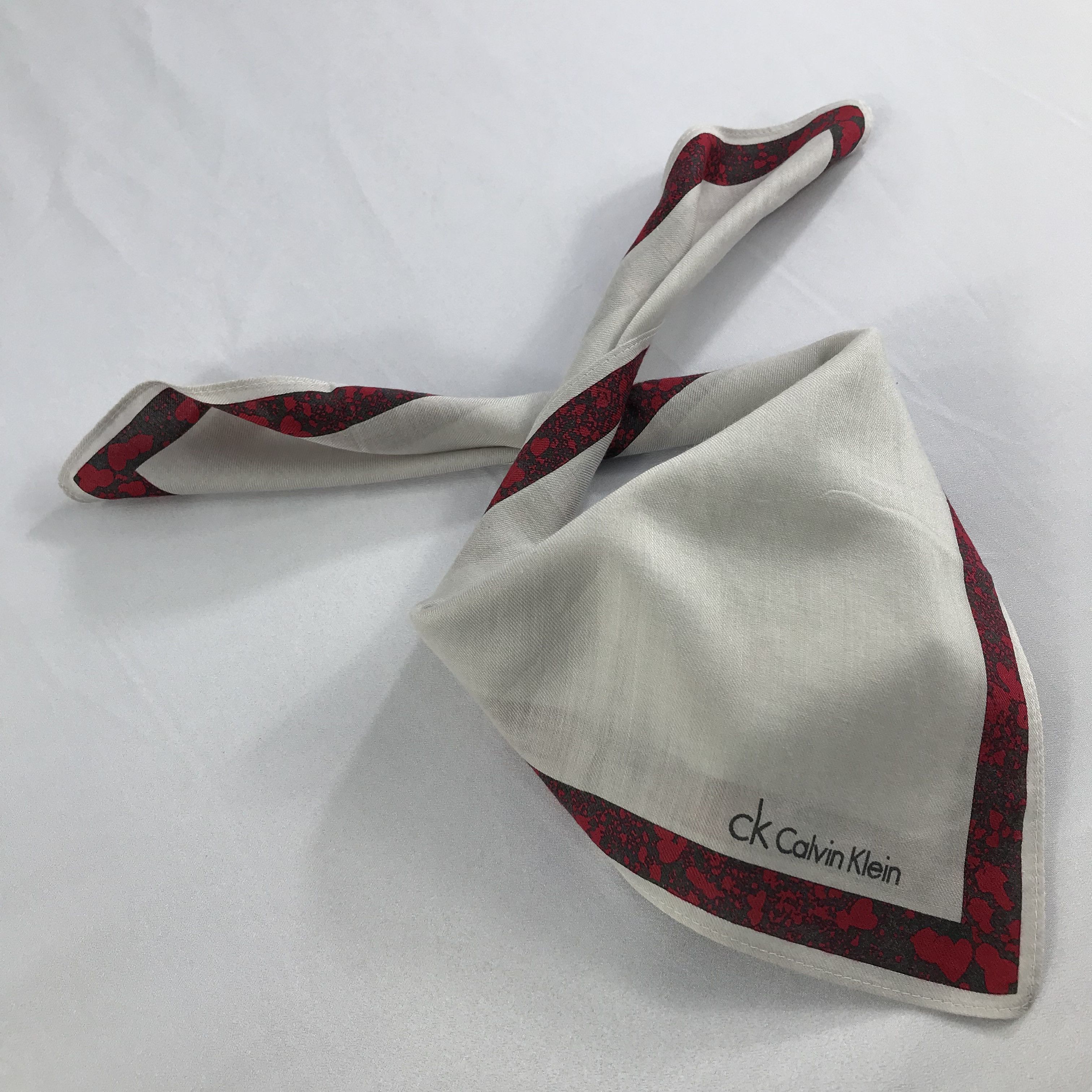 Calvin Klein × Vintage Calvin Klein Bandana / Handkerchief / Neckerchief - S2623 Size ONE SIZE - 4 Thumbnail