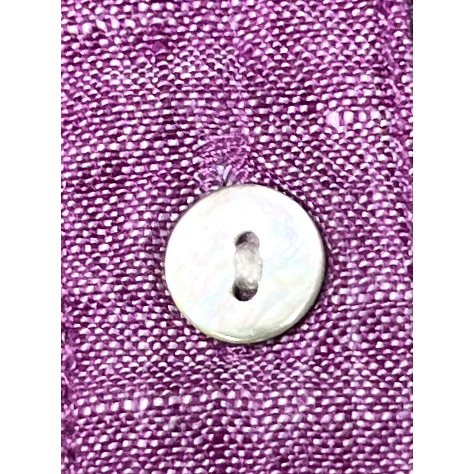 CO Jones & Co Womens Button-Up Shirt Purple Long Sleeve M Linen Size M / US 6-8 / IT 42-44 - 5 Thumbnail