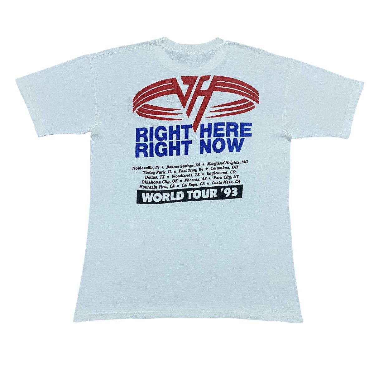 Band Tees × Vintage Rare‼️🔥Vintage Van Halen Line Up World Tour '93 T-Shirt Size US L / EU 52-54 / 3 - 2 Thumbnail