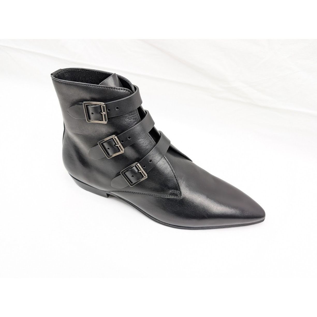 Saint Laurent Paris o1rshd1 Q:5 / Goth 15 Boots in Nero Size US 8 / EU 41 - 2 Thumbnail