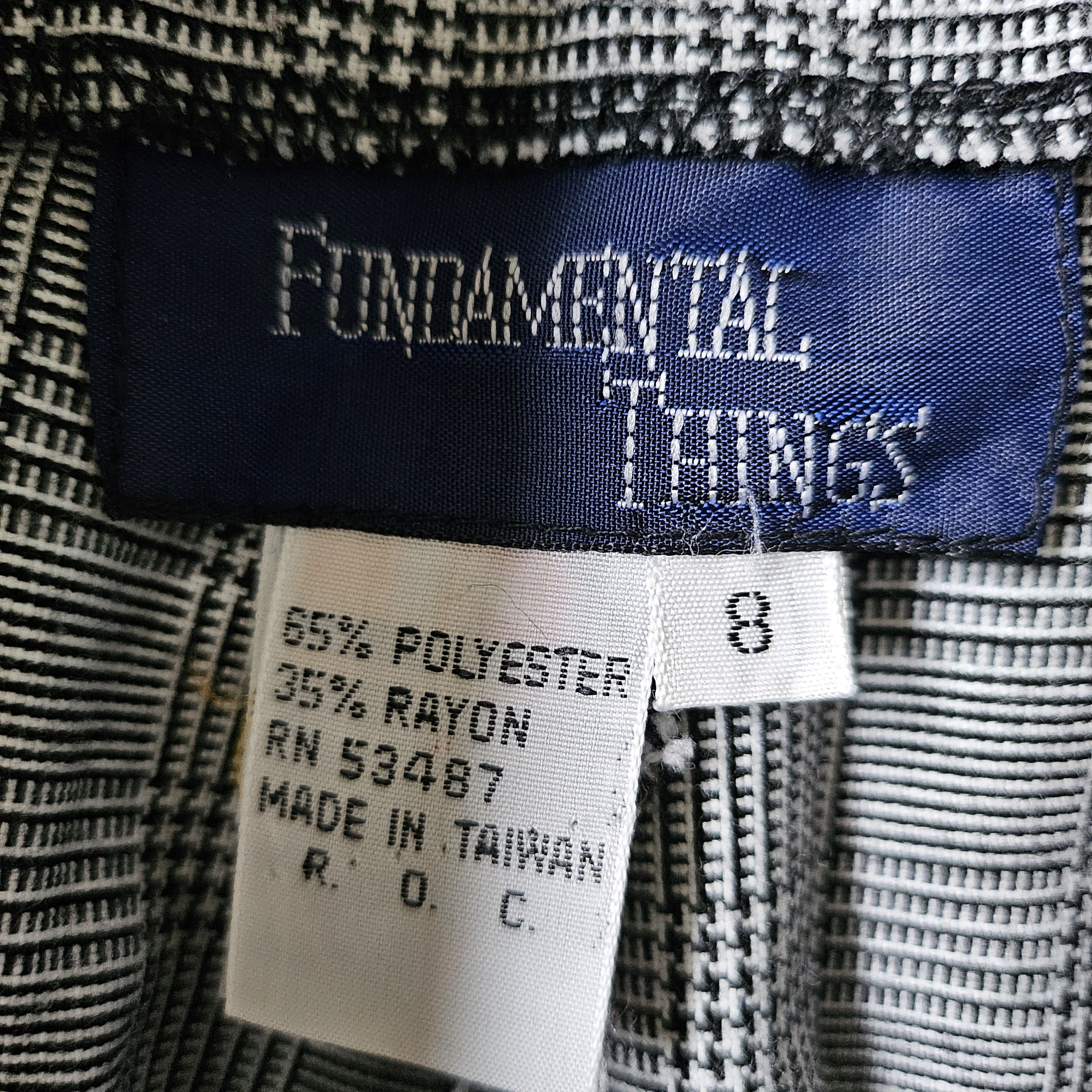 Vintage Vtg Fundamental Things Pants Checked High Rise Pleated Size 24" / US 00 / IT 34 - 6 Thumbnail