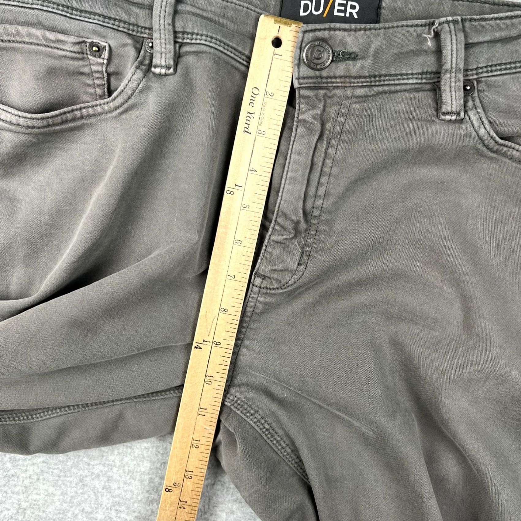 DUER DUER DU/ER No Sweat N2X Relaxed Taper Pants Stretch Chino 38x32 Grey Mens Size US 38 / EU 54 - 7 Thumbnail