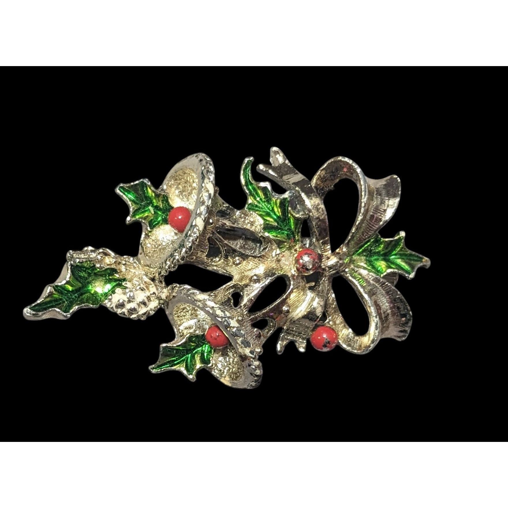 Other Gerry's Vintage Holiday Bell And Holly Brooch Size ONE SIZE - 1 Thumbnail