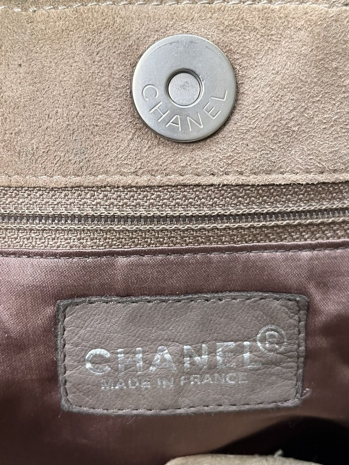 Chanel Vintage Chanel Suede Leather Tote Bag Size ONE SIZE - 9 Thumbnail