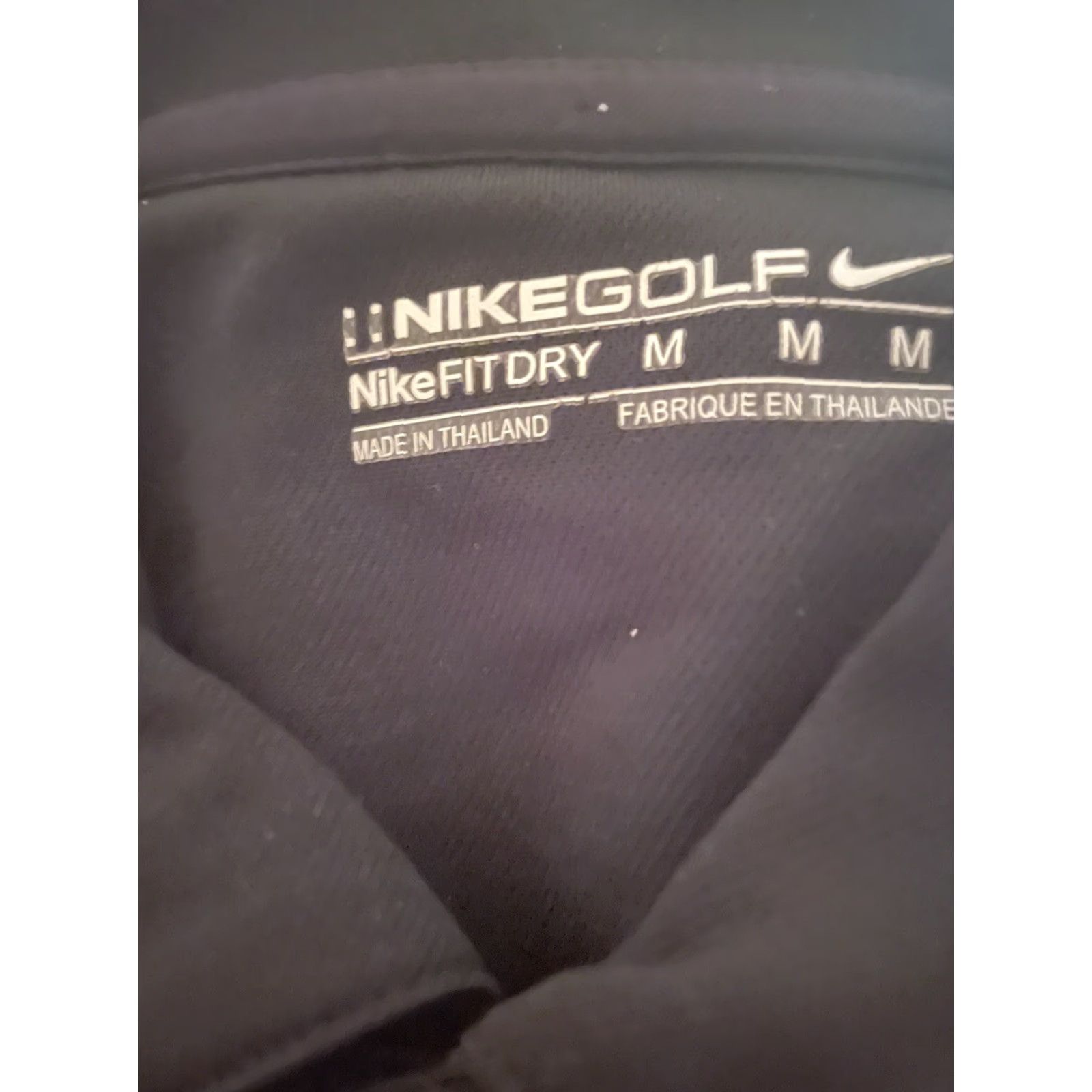 Nike NikeGolf FitDry Black Golf Polo Mens L Size US L / EU 52-54 / 3 - 5 Thumbnail