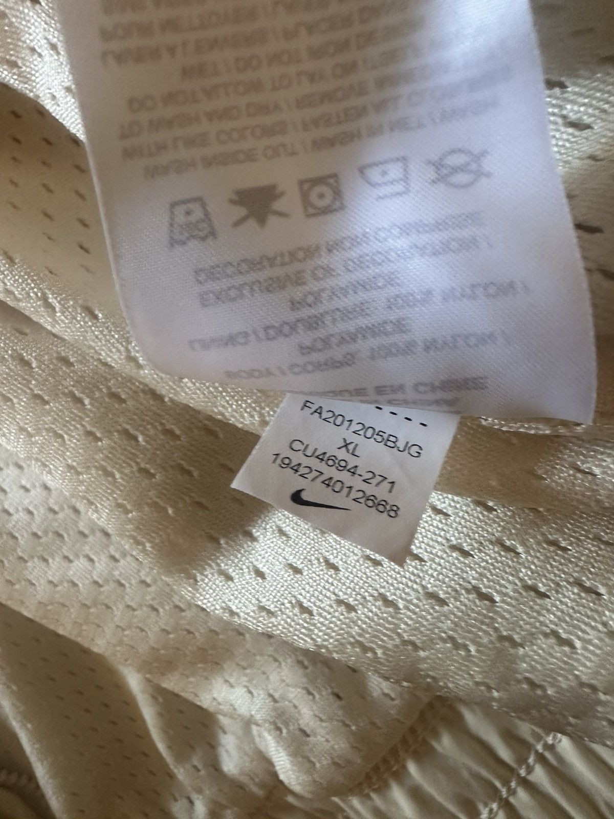 Fear of God × Nike Nike x Fear Of God NRG Basketball Jacket 'Light Cream' Size US XL / EU 56 / 4 - 6 Thumbnail