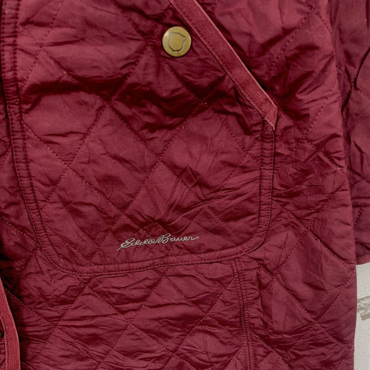 Eddie Bauer EDDIE BAUER SPORTSHOP Quilted Double Breasted Trench Coat Size S / US 4 / IT 40 - 6 Thumbnail