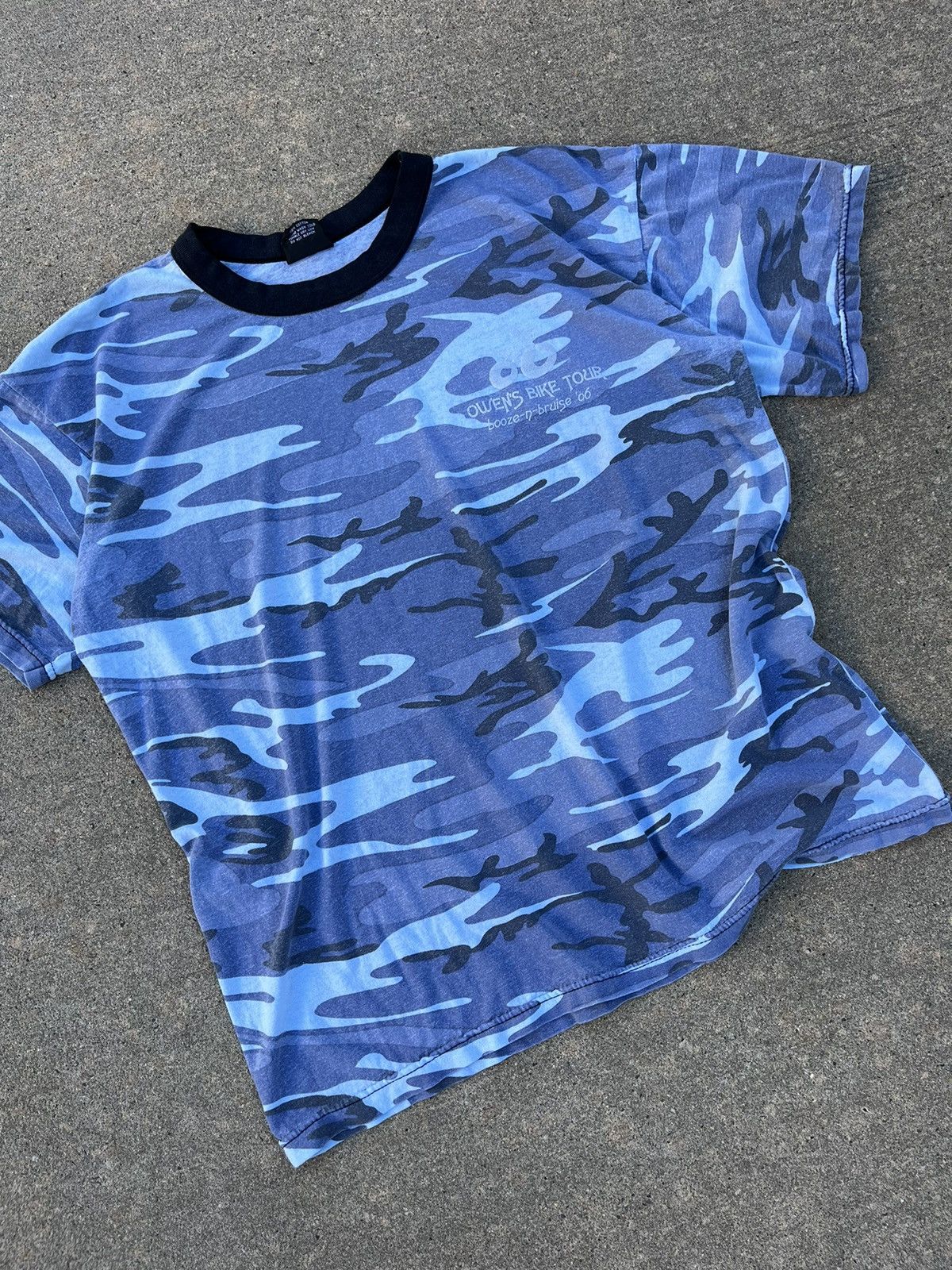 Rothco × Vintage VINTAGE ‘06 ROTHCO “OWEN’S BIKE TOUR” CAMO T-SHIRT Size US XL / EU 56 / 4 - 7 Thumbnail