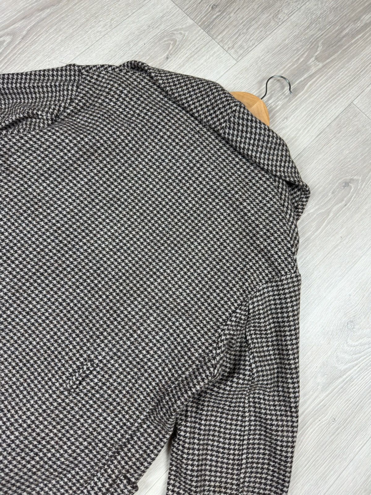Isabel Marant Etoile Isabel Marant Etoile Beige Brown Houndstooth Wool Blazer Size XS / US 0-2 / IT 36-38 - 7 Thumbnail