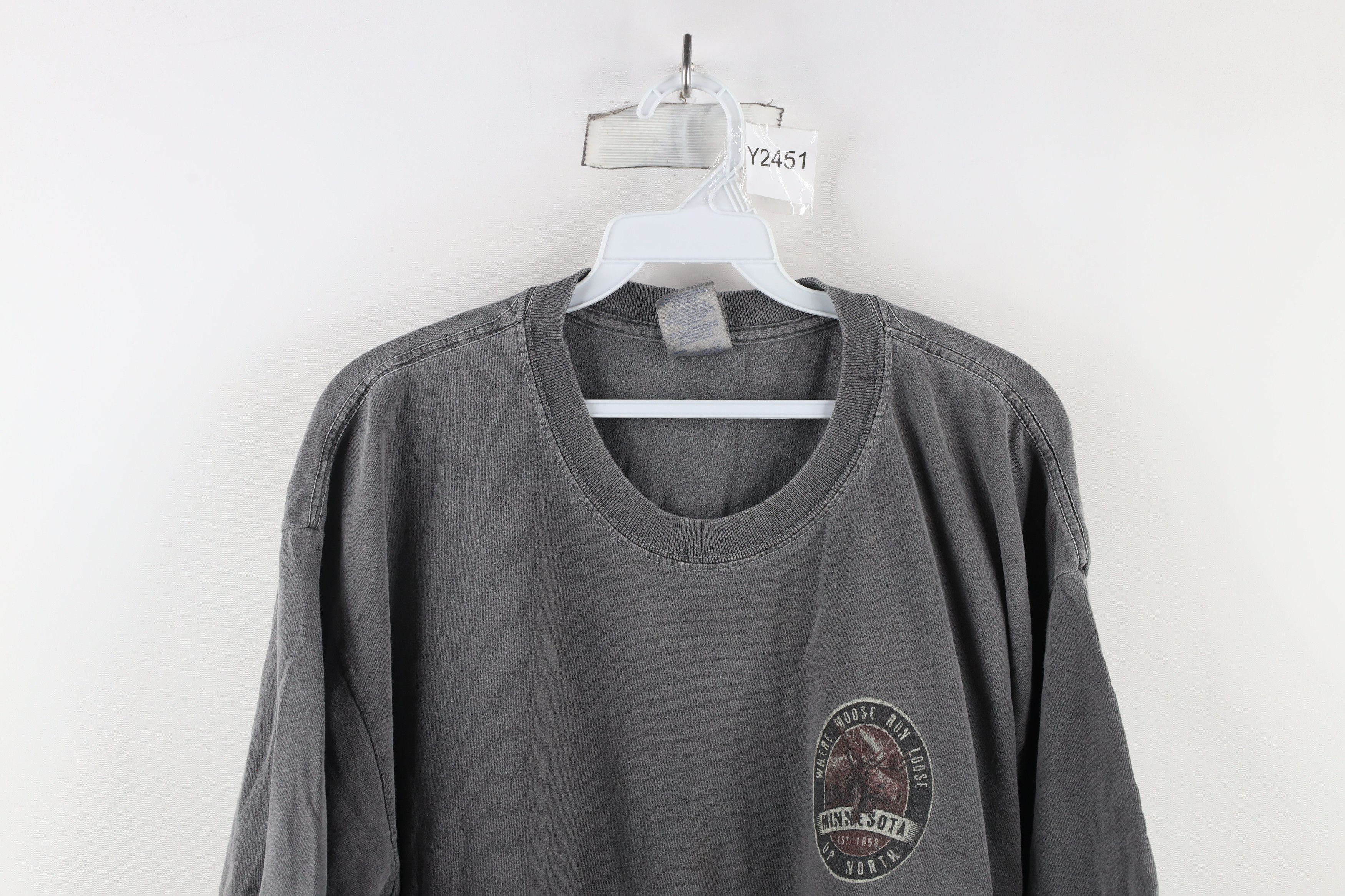 Vintage Vintage Streetwear Pigment Dye Minnesota Moose T-Shirt Size US XL / EU 56 / 4 - 2 Thumbnail