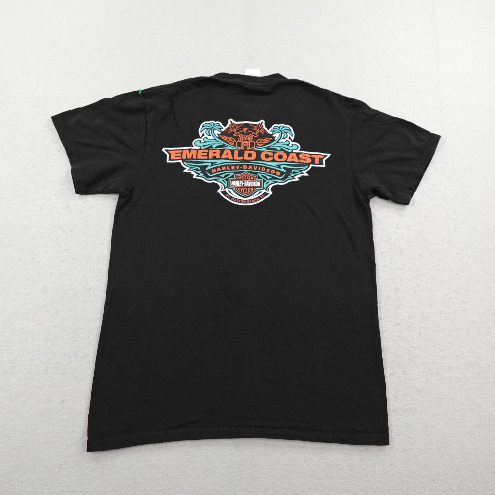 Harley Davidson Harley-Davidson Shirt Mens Medium Black Emerald Coast Florida Motorcycles Biker Size US M / EU 48-50 / 2 - 5 Thumbnail