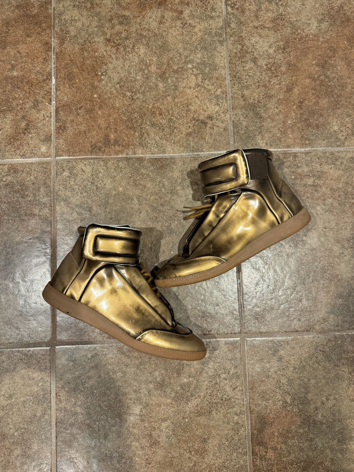 Maison Margiela Maison Margiela Future High Top Gold Grailed