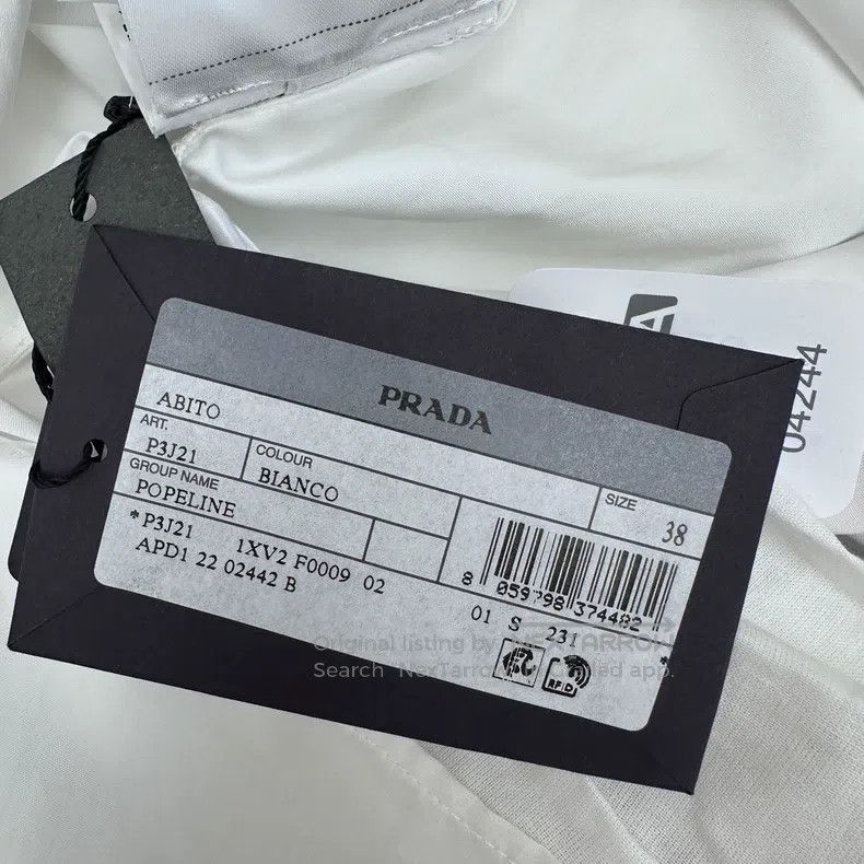 Prada Prada White medium-length shirt Size XS / US 0-2 / IT 36-38 - 7 Thumbnail