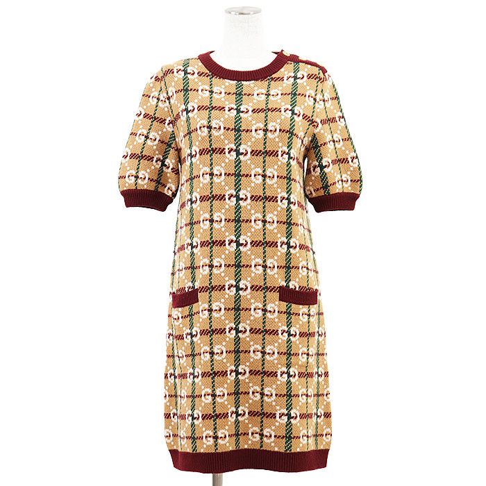 Gucci Gucci Gucci GG Supreme 100% Wool Dress Textile Dresses DUTY FREE for USA Size ONE SIZE - 1 Thumbnail