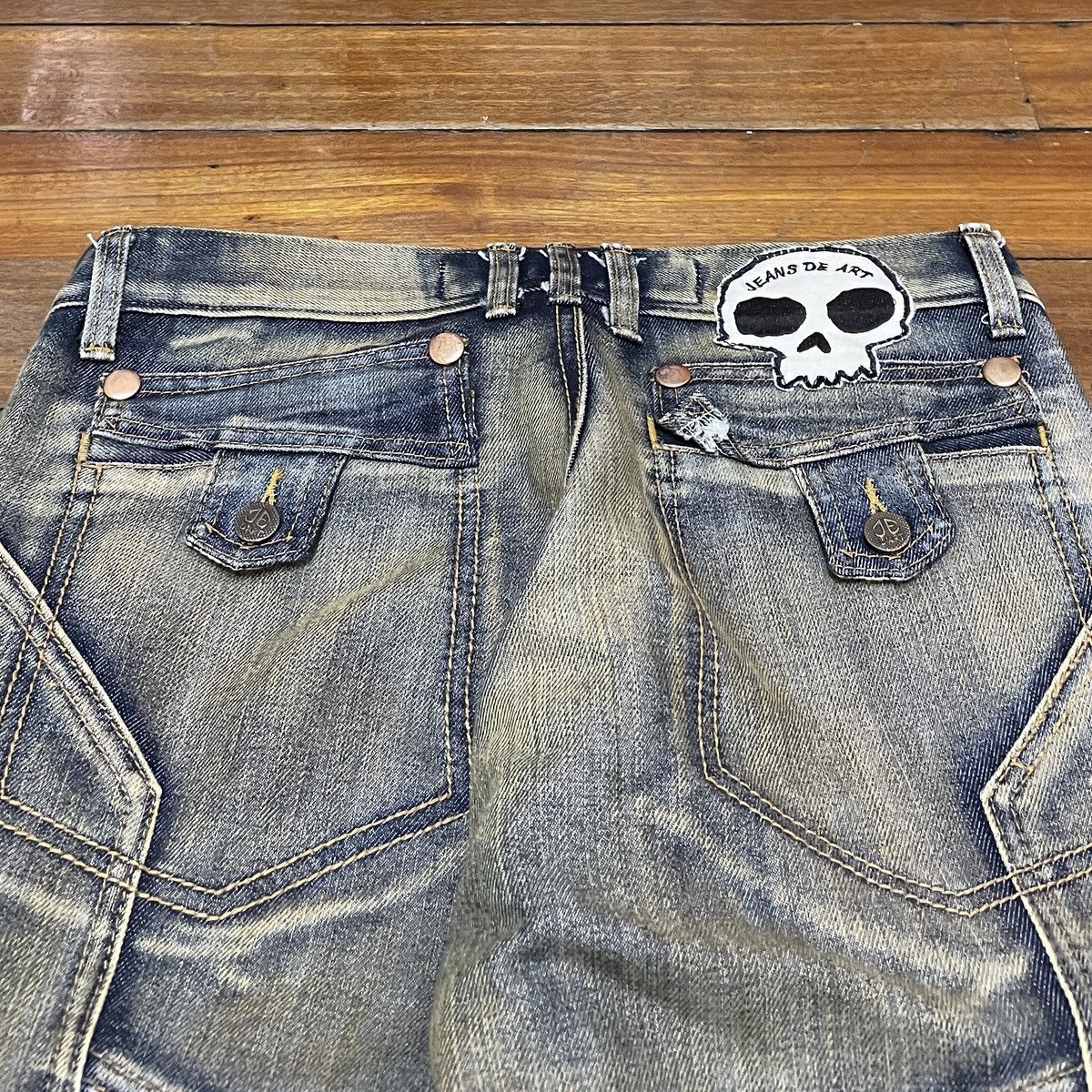 If Six Was Nine × Japanese Brand × Le Grande Bleu (L.G.B.) Very Rare Vintage Brand Jeans De Art Tactical Jeans 2000s Size US 34 / EU 50 - 4 Thumbnail