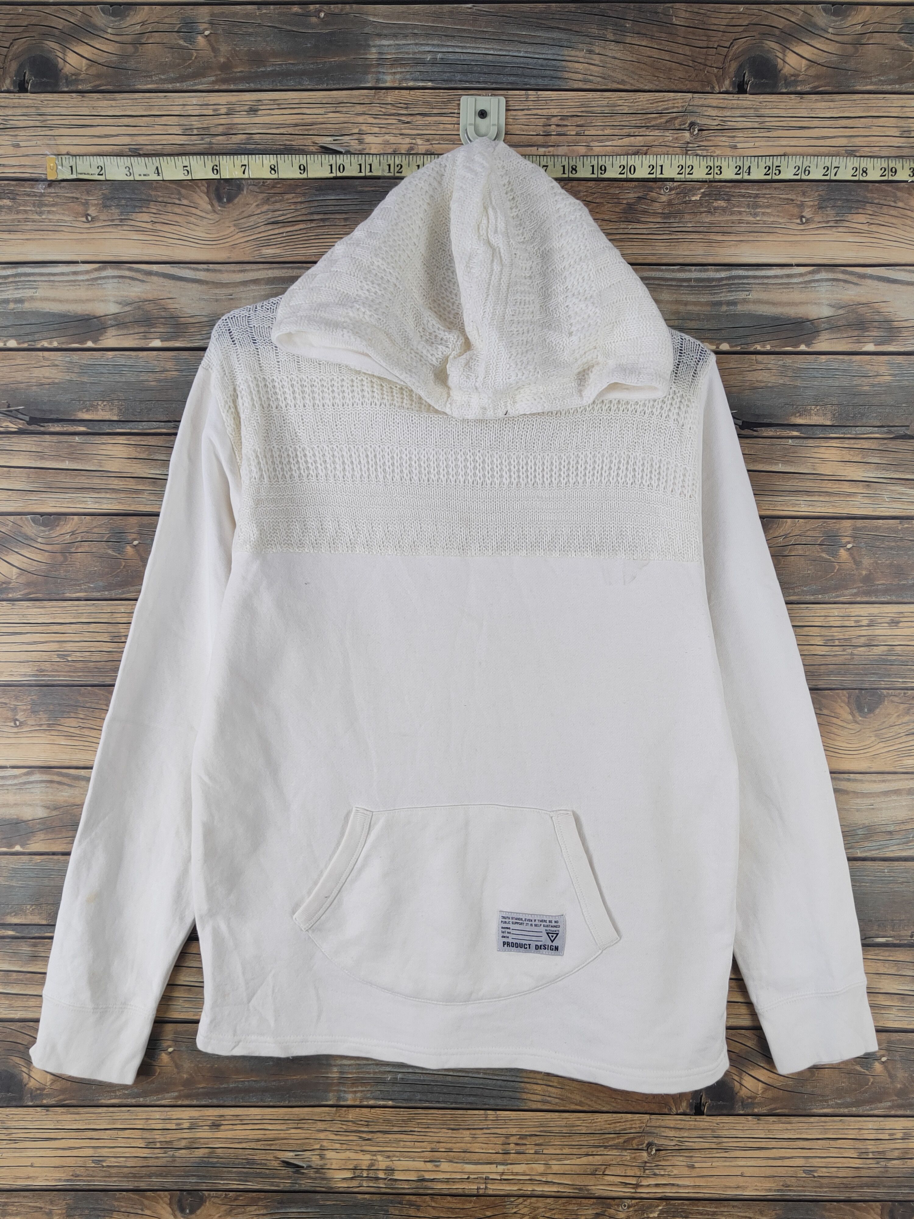 Japanese Brand DL Avail Avant Garde White Hoodie Sweatshirts #2023 Size M / US 6-8 / IT 42-44 - 1 Thumbnail