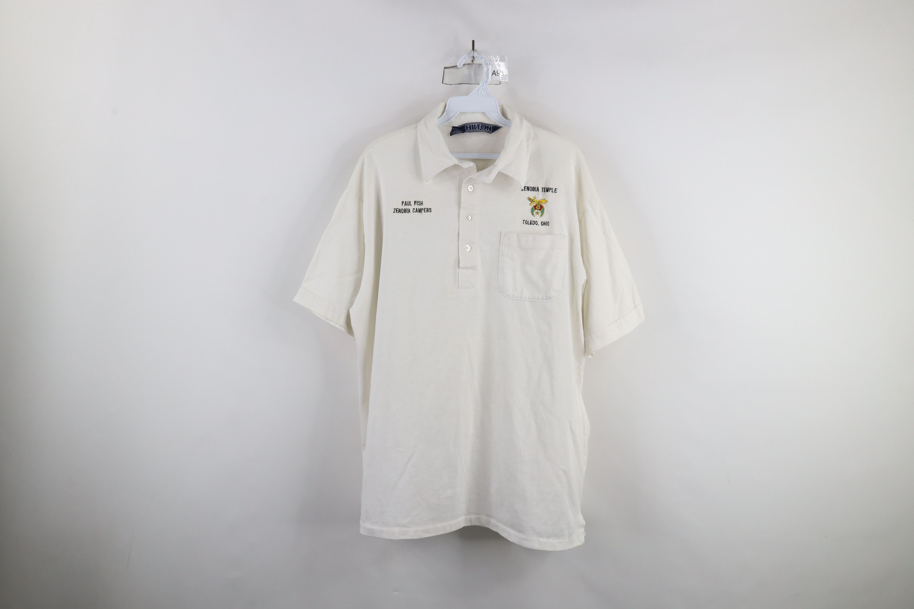 Vintage Vintage 80s Zenobia Temple Toledo Ohio Collared Polo Shirt Size US XL / EU 56 / 4 - 1 Thumbnail